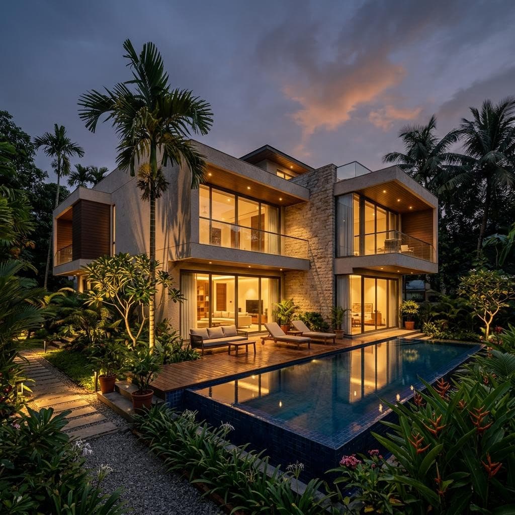 Beautiful modern home in Bangladesh